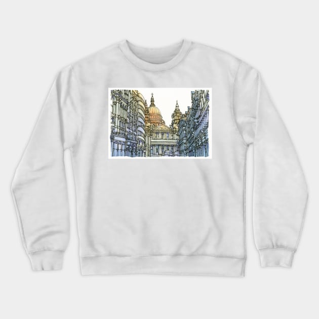 St Paul's Crewneck Sweatshirt by maxwellillustration